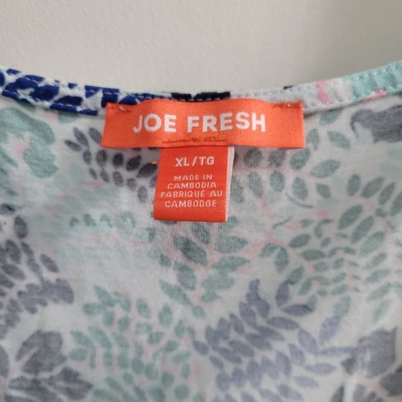 XL Joe Fresh Floral Dress with Tie Straps - Picture 2 of 6